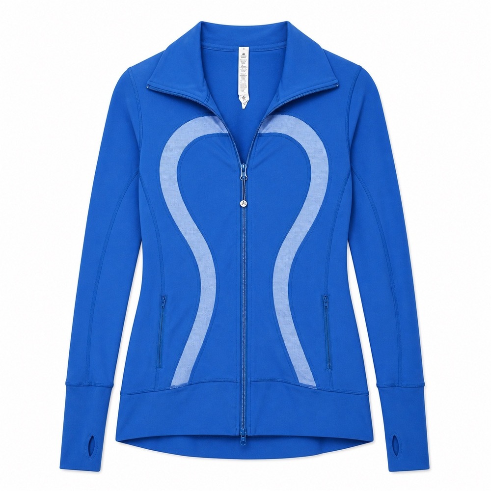 Lululemon In Stride Jacket Blue Zip Athletic Running Size‎ 6
